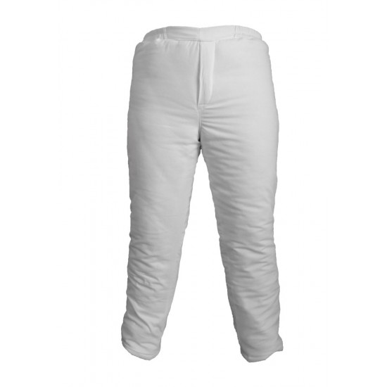 Pantalone zimske bele HACCP punjene koflinom 150g Frost muške