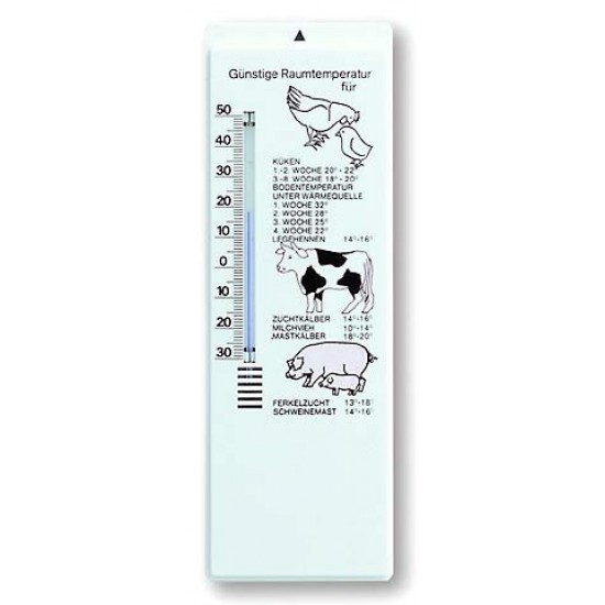 Термометар зидни алкохолни -30+50 °C пољопривредни